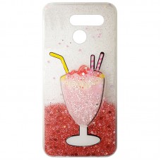 Capa para LG K50s - Glitter Milk Shake Rosa